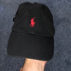 Polo Dad Hat Black One Size Fits All